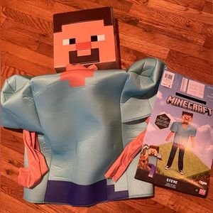 Minecraft Steve costume kids size L 10/12